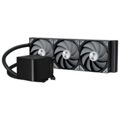 TRYX PANORAMA 360 BLACK AIO Liquid CPU Cooler - 6.5inch curved screen, 360mm radiator, Asetek Adela pump 7 1744196920800