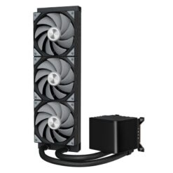 TRYX PANORAMA 360 BLACK AIO Liquid CPU Cooler - 6.5inch curved screen, 360mm radiator, Asetek Adela pump 8 1744196922460