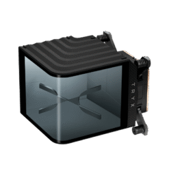 TRYX PANORAMA WB Black CPU Water Block - Curved 2K AMOLED Display, Microchannel Fins, Copper Base, G1/4” Threaded Outlet, VRM Fan