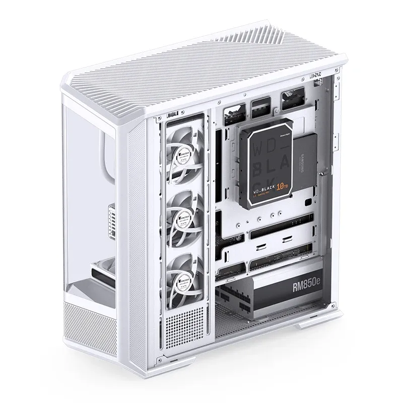 Jonsbo D400 White Case - ATX, Curved Glass Design, Support BTF 15 Jonsbo D400 White Case - ATX, Curved Glass Design, Support BTF