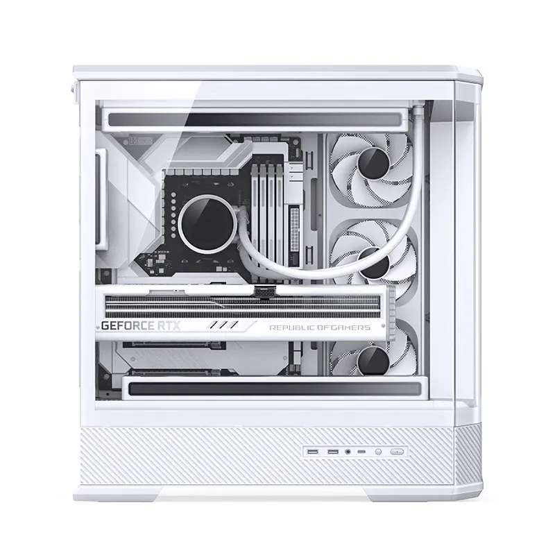 Jonsbo D400 White Case - ATX, Curved Glass Design, Support BTF 18 Jonsbo D400 White Case - ATX, Curved Glass Design, Support BTF