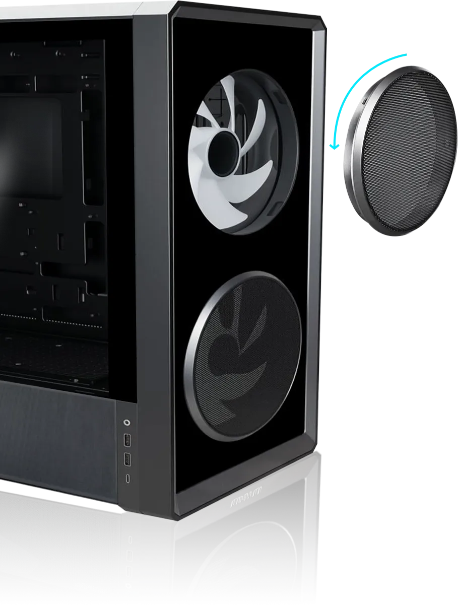 Lian Li LANCOOL 217 INF Black Mid Tower ATX Case 40 217 INF 015ebp