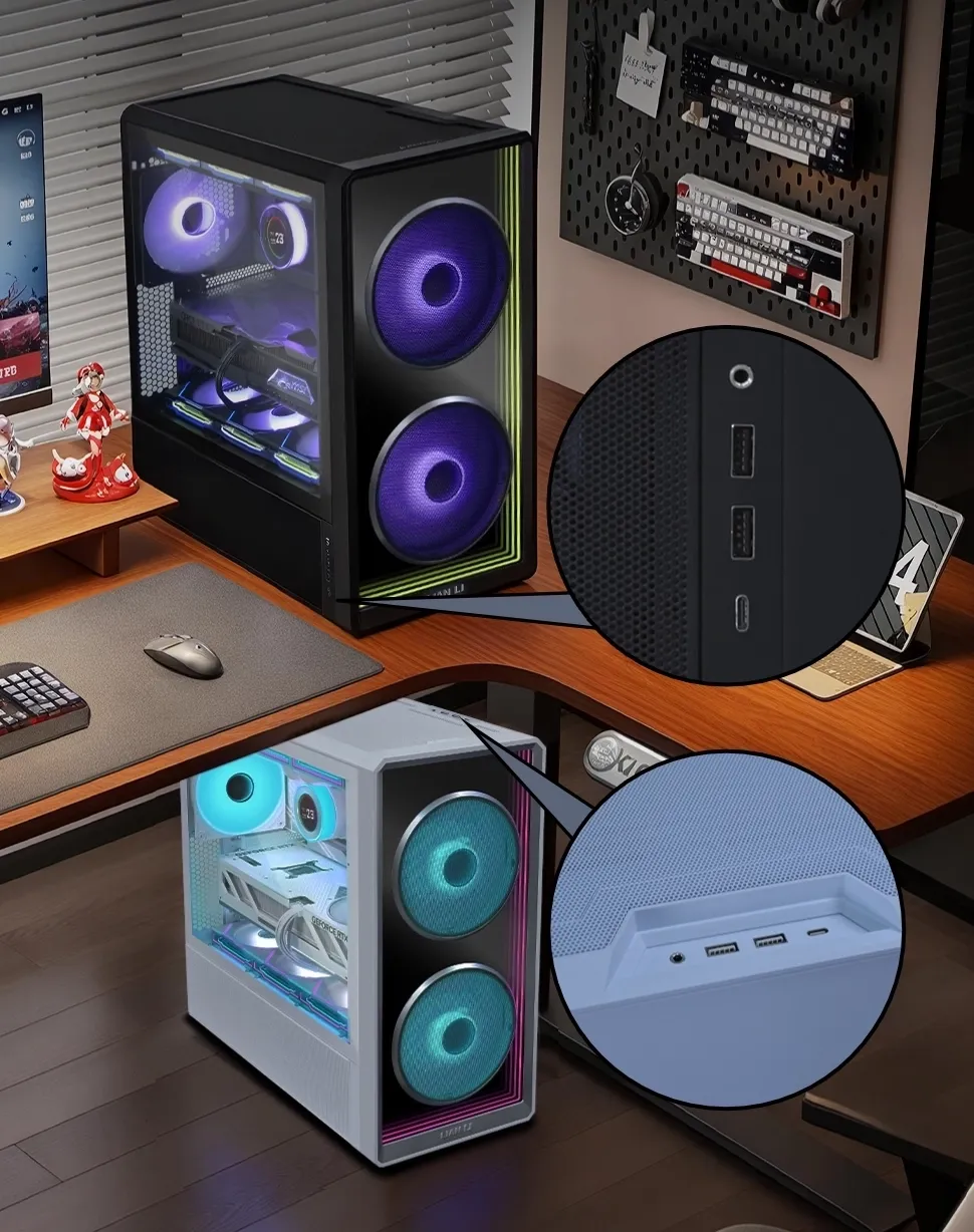 Lian Li LANCOOL 217 INF Black Mid Tower ATX Case 105 217 INF 023