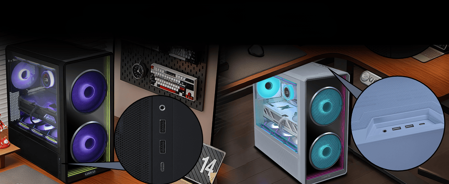 Lian Li LANCOOL 217 INF Black Mid Tower ATX Case 58 217 INF 0231