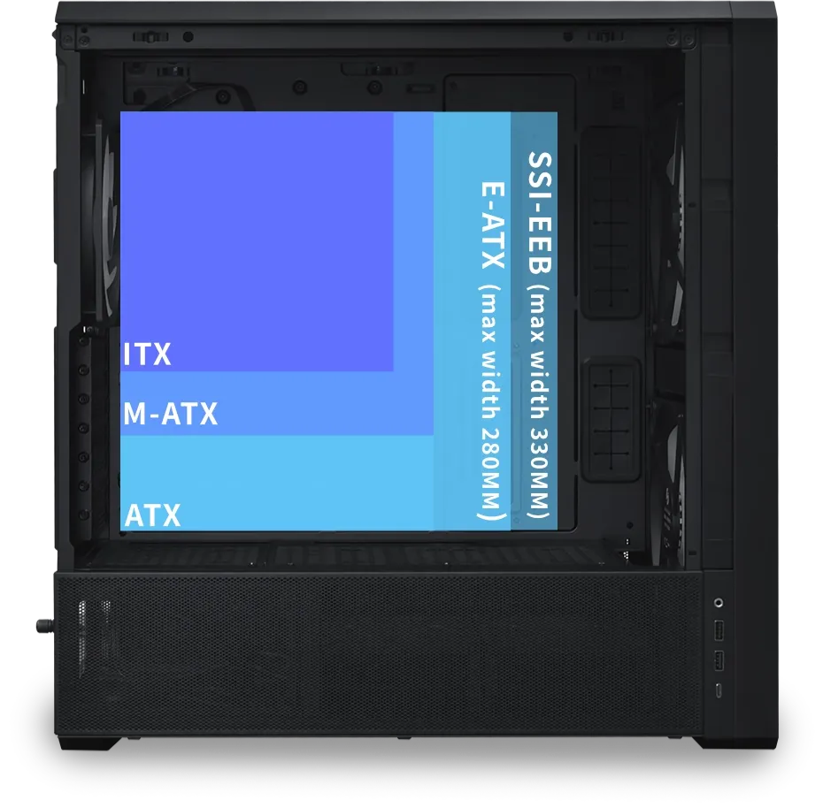 Lian Li LANCOOL 217 INF Black Mid Tower ATX Case 48 217 INF 026