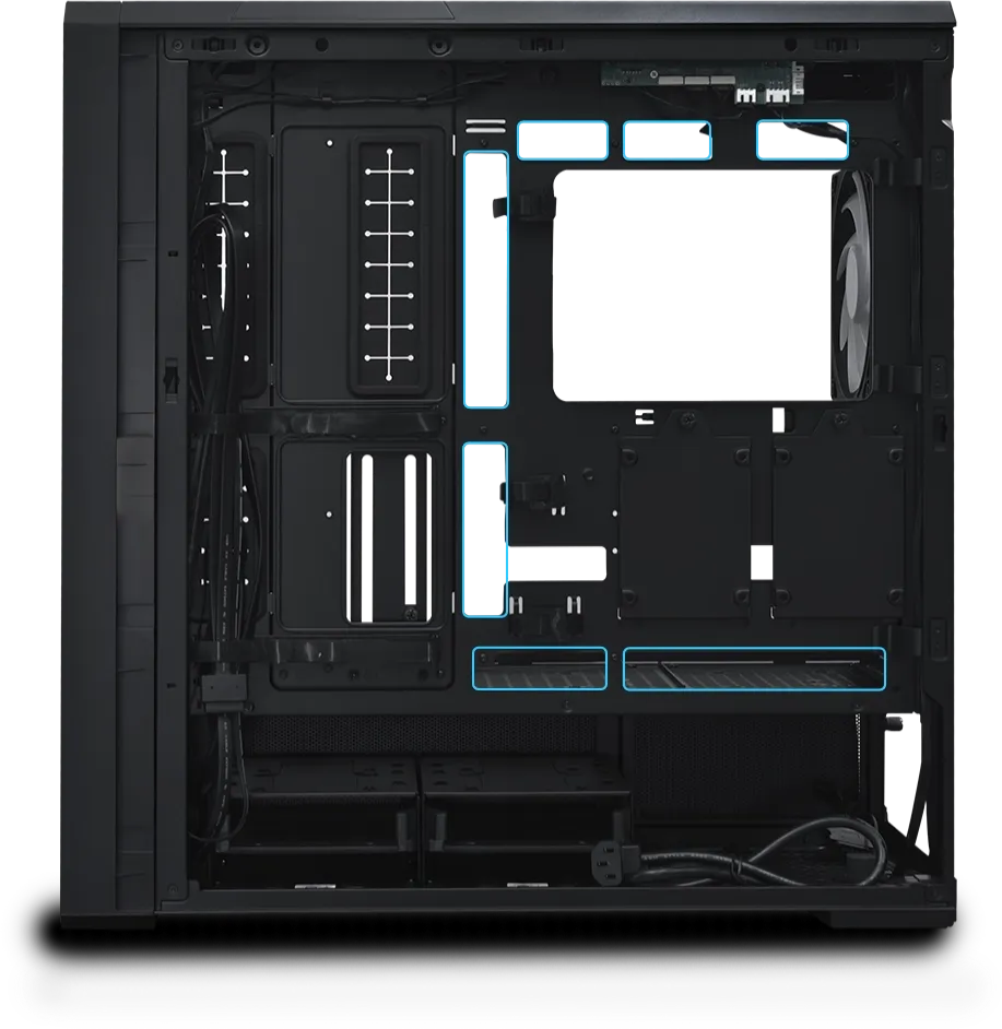 Lian Li LANCOOL 217 INF Black Mid Tower ATX Case 51 217 INF 029 1