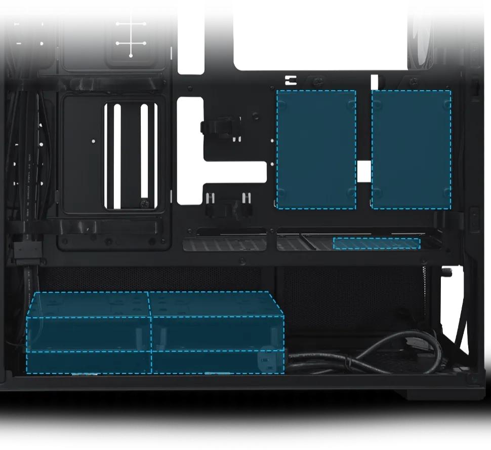 Lian Li LANCOOL 217 INF Black Mid Tower ATX Case 56 217 INF 032