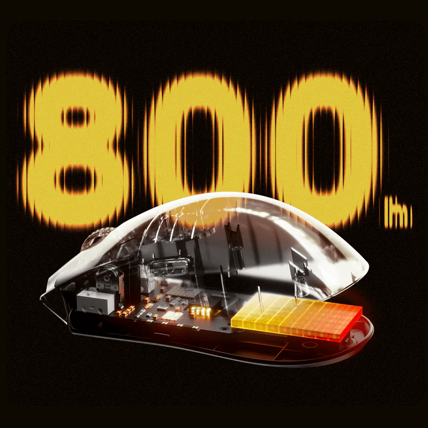 ATK Blazing Sky X1 V2 Extreme (8K dongle included) Gaming Mouse - 100% Teflon (PTFE) Feet, 0.163ms button latency, 3 modes, Omron D2FP, PAW3950 Ultra Sensor, Wireless 8000Hz, 800mAh 40 8 1 3