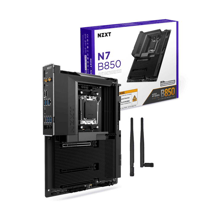 NZXT N7 B850 Black ATX Gaming Wi-Fi (N7-B850-B1) Mainboard 2 NZXT N7 B850 Black ATX Gaming Wi-Fi (N7-B850-B1) Mainboard