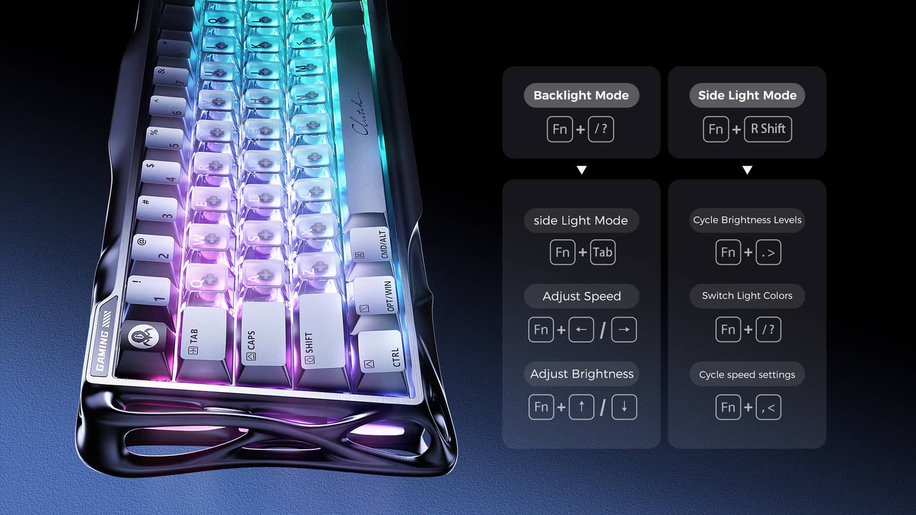 GravaStar Mercury V60 Pro Gaming Keyboard 8kHz Magnetic Switch Premium Hall Effect Keyboard 116