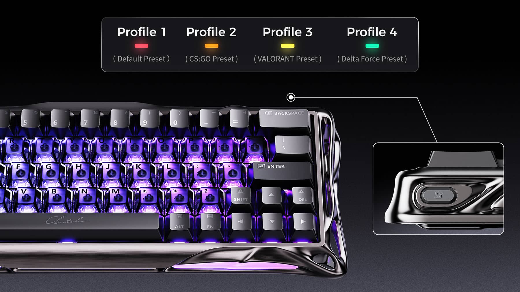 GravaStar Mercury V60 Pro Gaming Keyboard 8kHz Magnetic Switch Premium Hall Effect Keyboard 2002