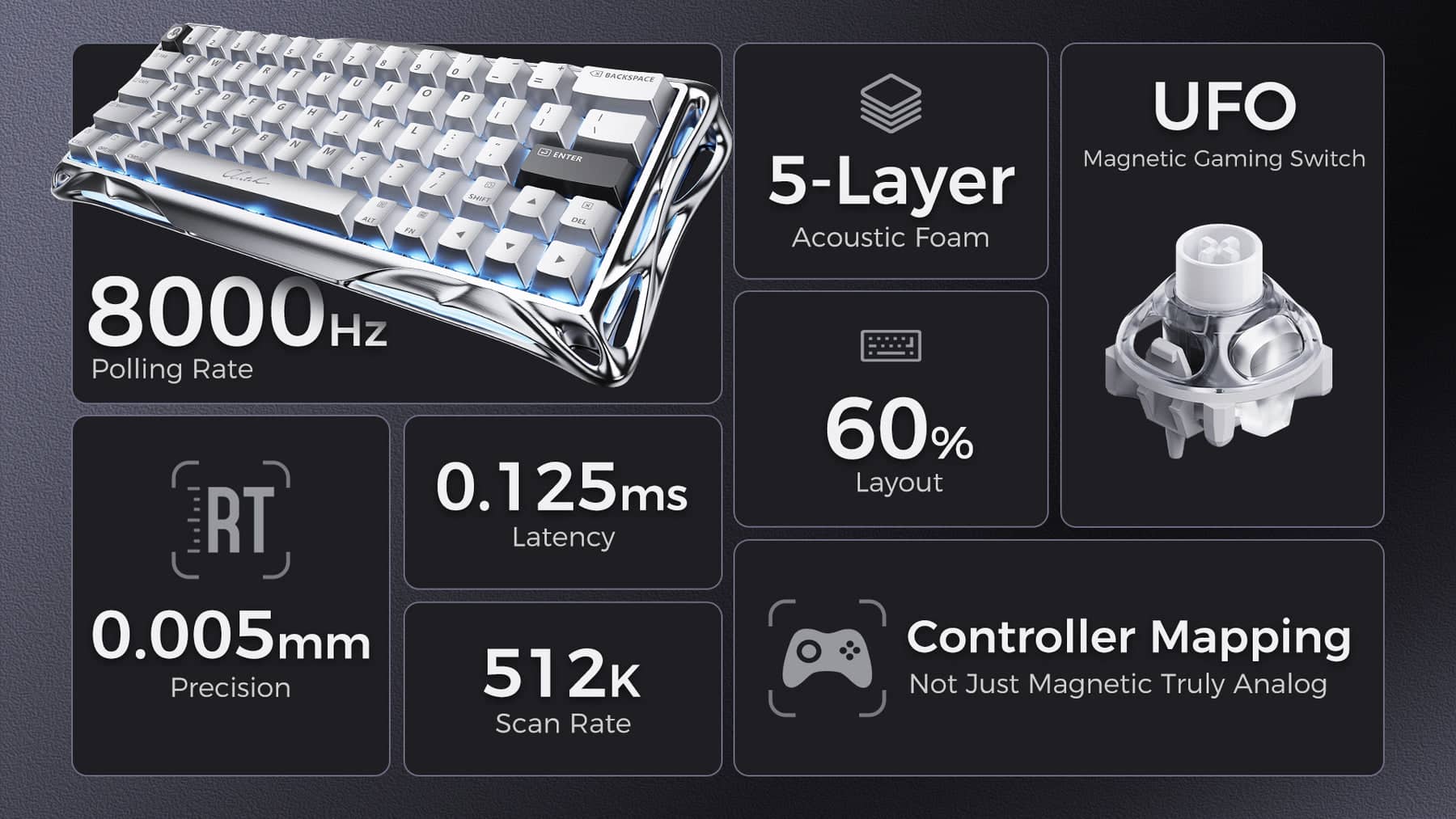 GravaStar Mercury V60 Pro Gaming Keyboard 8kHz Magnetic Switch Premium Hall Effect Keyboard 2004 5a99ad89 2fb2 40ba 95cb b27d43b51b22