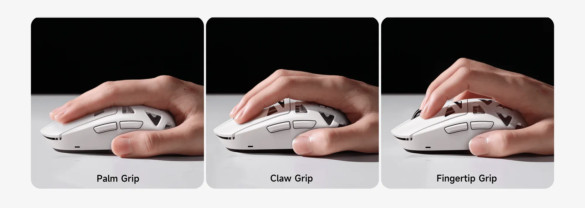 MCHOSE A7X Ultra Magnesium Alloy Wireless Gaming Mouse - 53g ICEFLOW Glacier Coating, PAW3950TI Sensor, Wired 8K + NANO Wireless 8K, 42000 DPI, 750 IPS 25 Grip 2 2