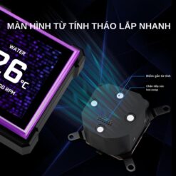 Lian Li HydroShift II LCD-S 360TL Black AIO Liquid CPU Cooler - 3 x UNI FAN TL Wireless, 3.4 inch IPS 480×480 LCD Screen 18 HydroShift II LCD S 360 TL pic 3