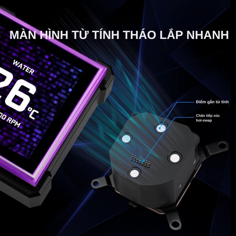 Lian Li HydroShift II LCD-S 360TL Black AIO Liquid CPU Cooler - 3 x UNI FAN TL Wireless, 3.4 inch IPS 480×480 LCD Screen 7 Lian Li HydroShift II LCD-S 360TL Black AIO Liquid CPU Cooler - 3 x UNI FAN TL Wireless, 3.4 inch IPS 480×480 LCD Screen