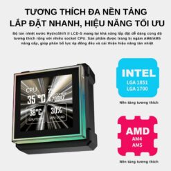 Lian Li HydroShift II LCD-S 360TL Black AIO Liquid CPU Cooler - 3 x UNI FAN TL Wireless, 3.4 inch IPS 480×480 LCD Screen 20 HydroShift II LCD S 360 TL pic 5