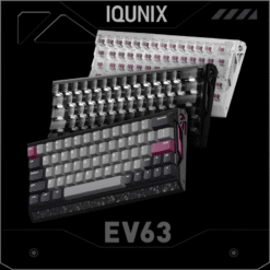IQUNIX EV63 Hall Effect Magnetic Jade Pro Switch Gaming Keyboard - RGB Custom 8kHz Polling Rate 0.01mm RT Aluminum Shell
