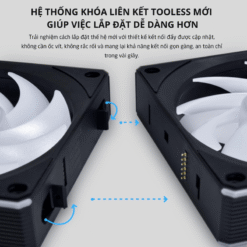 Lian Li UNI FAN CL Wireless 120-3 Triple Black Fan (12CL1W3B) - 3×120 mm, ARGB, FDB, 1x L-Wireless Controller 19 Lian Li UNI FAN CL Wireless 120 3 Triple Black Fan 12CL1W3B pic 6