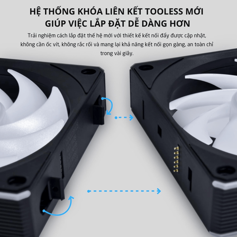 Lian Li UNI FAN CL Wireless 120-3 Triple Black Fan (12CL1W3B) - 3×120 mm, ARGB, FDB, 1x L-Wireless Controller 10 Lian Li UNI FAN CL Wireless 120-3 Triple Black Fan (12CL1W3B) - 3×120 mm, ARGB, FDB, 1x L-Wireless Controller