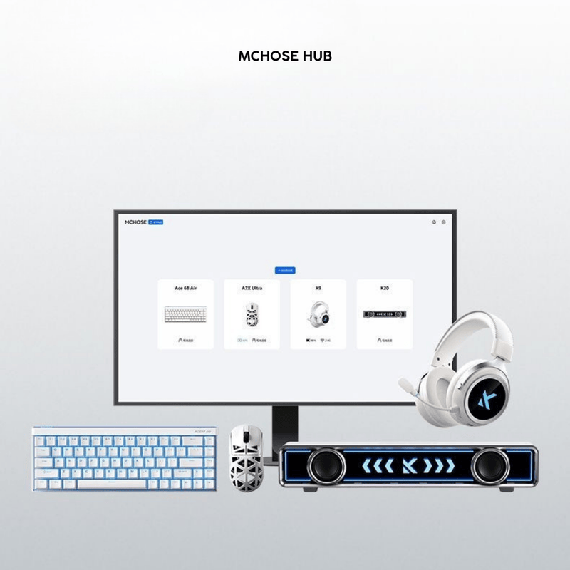 MCHOSE A7X Ultra Magnesium Alloy Wireless Gaming Mouse - 53g ICEFLOW Glacier Coating, PAW3950TI Sensor, Wired 8K + NANO Wireless 8K, 42000 DPI, 750 IPS 7 MCHOSE A7X Ultra Magnesium Alloy Wireless Gaming Mouse - 53g ICEFLOW Glacier Coating, PAW3950TI Sensor, Wired 8K + NANO Wireless 8K, 42000 DPI, 750 IPS