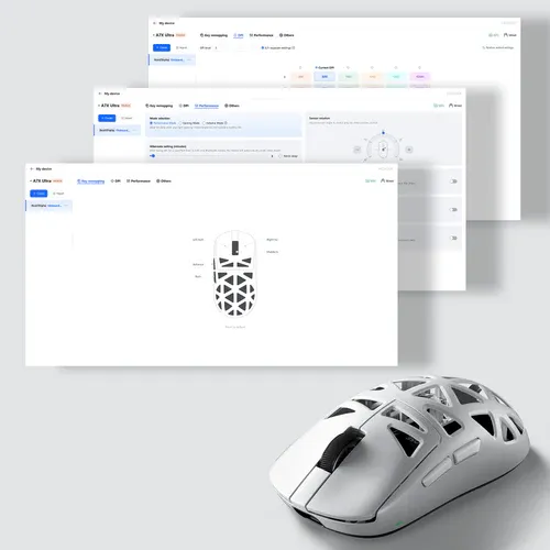 MCHOSE A7X Ultra Magnesium Alloy Wireless Gaming Mouse - 53g ICEFLOW Glacier Coating, PAW3950TI Sensor, Wired 8K + NANO Wireless 8K, 42000 DPI, 750 IPS 21 Mchose A7X Ultra Mouse 17
