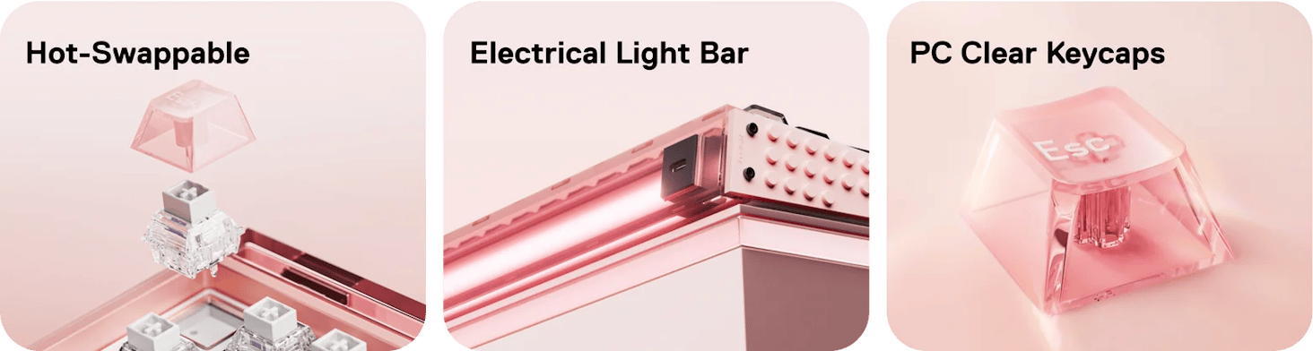 MelGeek MADE68 Ultra Plus 8K Magnetic Switch Keyboard - 65%, Snap Tap, 8K Polling Rate 54 MelGeek MADE68 Ultra PLUS 8K ft 4