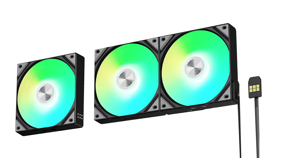 TRYX ROTA SL ARGB 120 Triple Pack Black Fan - Regular Flow, 3x120mm PWM, Daisy Chain Magnetic Connection 24 ROTA SL ARGB Reverse 120 page 3