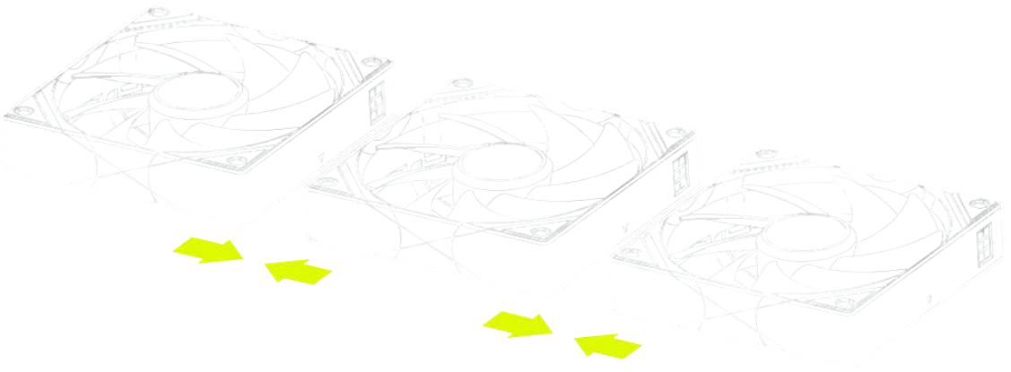 TRYX ROTA SL ARGB 120 Triple Pack Black Fan - Regular Flow, 3x120mm PWM, Daisy Chain Magnetic Connection 26 ROTA SL ARGB Reverse 120 page 6