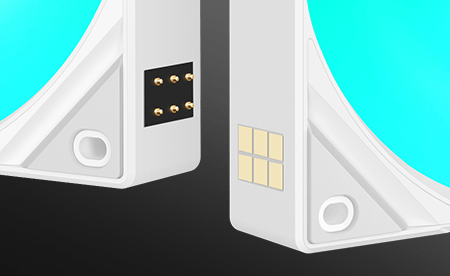 TRYX ROTA SL ARGB Reverse 120 Triple Pack White Fan - Reverse Flow, 3x120mm PWM, Daisy Chain Magnetic Connection 23 ROTA SL ARGB White bg 2