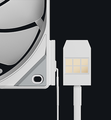 TRYX ROTA SL ARGB Reverse 120 Triple Pack White Fan - Reverse Flow, 3x120mm PWM, Daisy Chain Magnetic Connection 13 ROTA SL ARGB White feature 1