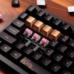 Keychron Black Myth Wukong Deluxe Edition - TTC Golden Pink Switch Gaming Keyboard 19 ban phim co khong day keychron black myth wukong deluxe edition rgb hotswap ttc sw 09