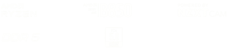 NZXT N7 B850 White ATX Gaming Wi-Fi (N7-B850-W1) Mainboard 19 bg page 1 2