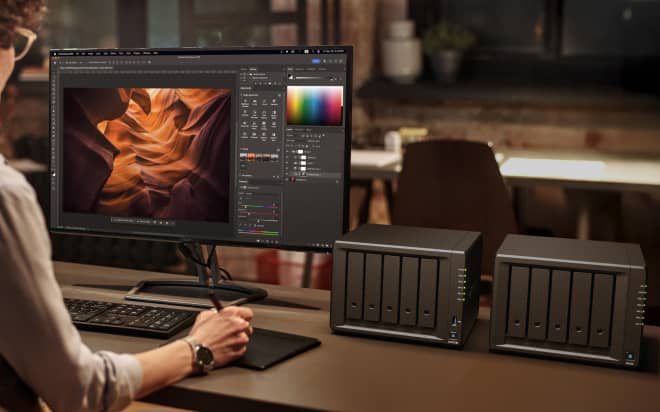 Thiết bị lưu trữ NAS Synology DS1525+ 5 Bay 19 capacity 2