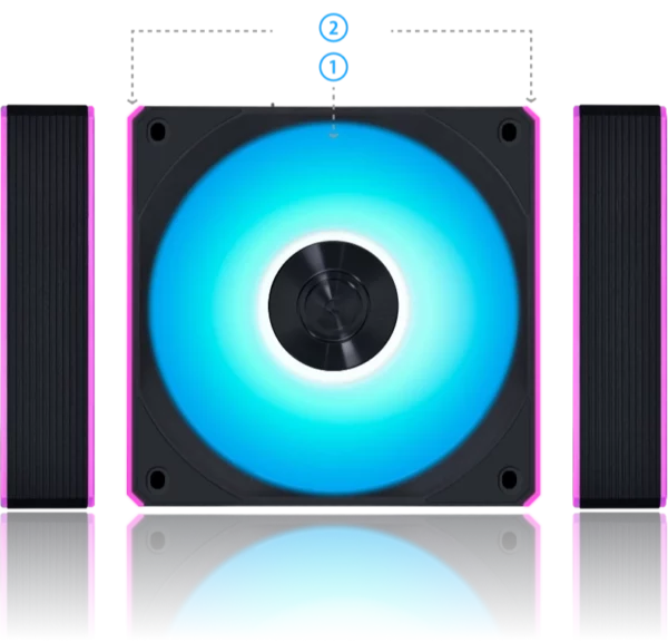 Lian Li UNI FAN CL Wireless 120-3 Triple Black Fan (12CL1W3B) - 3×120 mm, ARGB, FDB, 1x L-Wireless Controller 31 cl w main 01 1 600x577 1