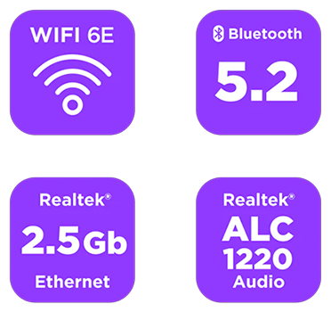 NZXT N7 B850 White ATX Gaming Wi-Fi (N7-B850-W1) Mainboard 22 connectivity