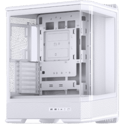 Jonsbo D400 White Case - ATX, Curved Glass Design, Support BTF