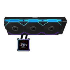 Lian Li HydroShift II LCD-S 360TL Black AIO Liquid CPU Cooler - 3 x UNI FAN TL Wireless, 3.4 inch IPS 480×480 LCD Screen 14 hs2 s tl b 02 1