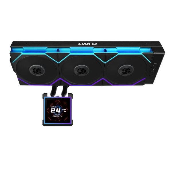 Lian Li HydroShift II LCD-S 360TL Black AIO Liquid CPU Cooler - 3 x UNI FAN TL Wireless, 3.4 inch IPS 480×480 LCD Screen 3 Lian Li HydroShift II LCD-S 360TL Black AIO Liquid CPU Cooler - 3 x UNI FAN TL Wireless, 3.4 inch IPS 480×480 LCD Screen