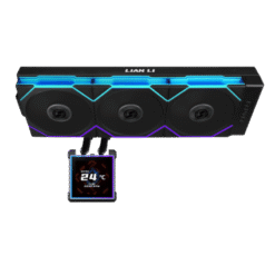 Lian Li HydroShift II LCD-S 360TL Black AIO Liquid CPU Cooler - 3 x UNI FAN TL Wireless, 3.4 inch IPS 480×480 LCD Screen
