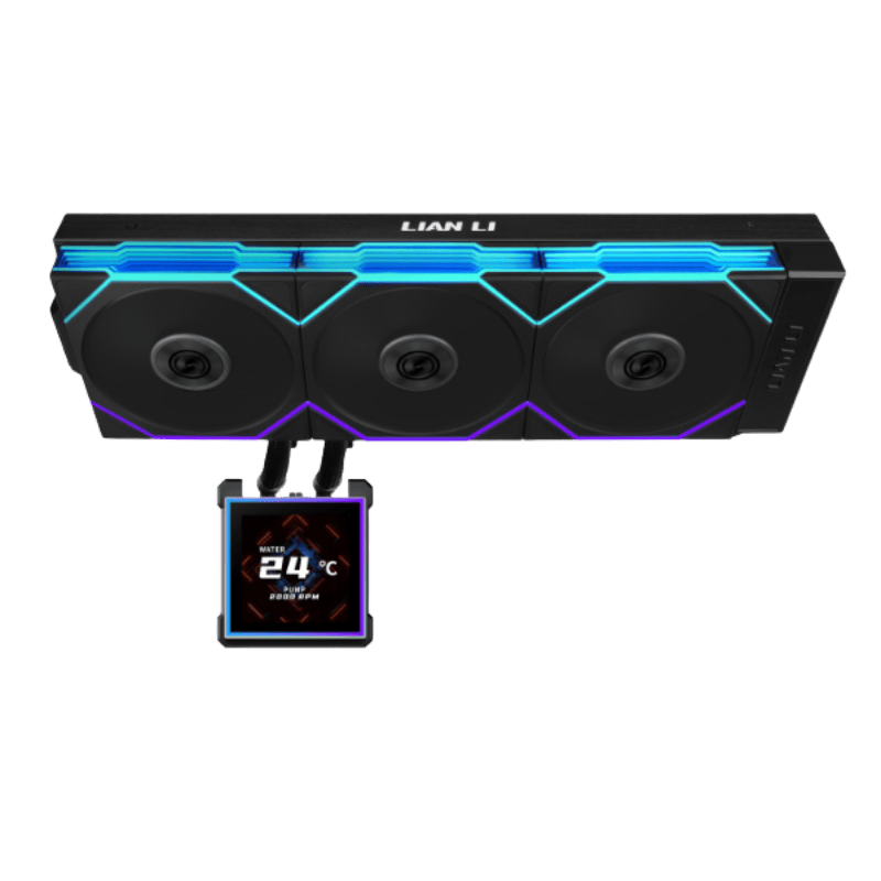 Lian Li HydroShift II LCD-S 360TL Black AIO Liquid CPU Cooler - 3 x UNI FAN TL Wireless, 3.4 inch IPS 480×480 LCD Screen 1 Lian Li HydroShift II LCD-S 360TL Black AIO Liquid CPU Cooler - 3 x UNI FAN TL Wireless, 3.4 inch IPS 480×480 LCD Screen