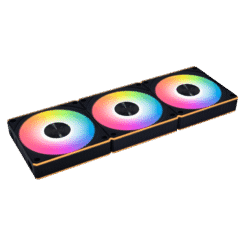 Lian Li UNI FAN CL Wireless Reverse Blade 120-3 Triple Black Fan (12RCL1W3B) - 3×120 mm, ARGB, FDB, 1x L-Wireless Controller