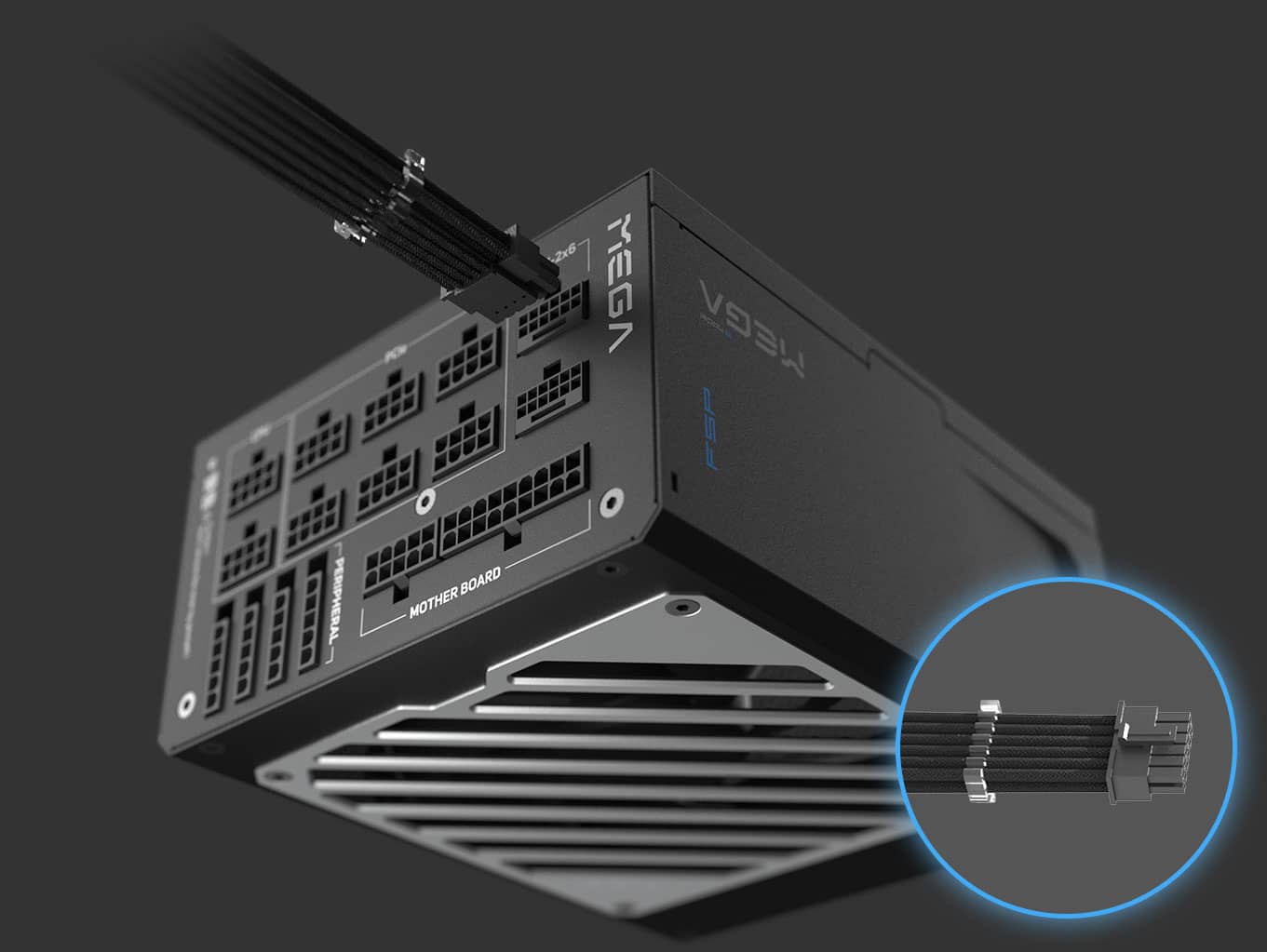 FSP MEGA TI 1650W ATX12V v3.1, PCIe 5.1 (12V-2x6), 80 PLUS Titanium, EPS12V v2.92 PSU 16 s03 psu