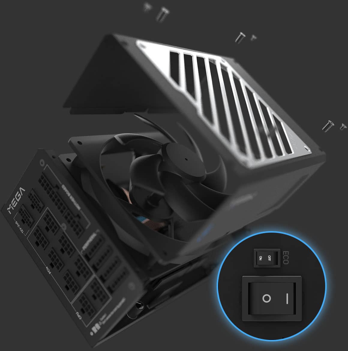 FSP MEGA TI 1650W ATX12V v3.1, PCIe 5.1 (12V-2x6), 80 PLUS Titanium, EPS12V v2.92 PSU 19 s05 psu