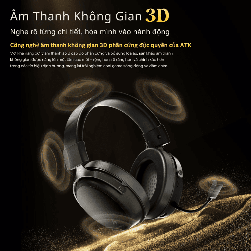 ATK Neptune N9 Pro Esports Gaming Wireless Headset - Noise-canceling, 4 modes, 130h Battery 6 ATK Neptune N9 Pro Esports Gaming Wireless Headset - Noise-canceling, 4 modes, 130h Battery