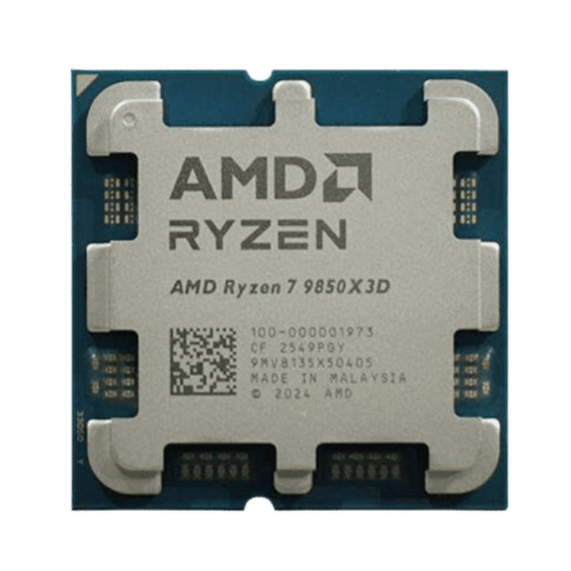 AMD Ryzen 7 9850X3D Tray Processor - 8C16T, 4.7GHz Up to 5.6GHz, 96 MB Cache L3, PCIe 5.0, Zen 5 Granite Ridge AM5, 120W TDP, AMD Radeon™ Graphics 1 AMD Ryzen 7 9850X3D Tray Processor - 8C16T, 4.7GHz Up to 5.6GHz, 96 MB Cache L3, PCIe 5.0, Zen 5 Granite Ridge AM5, 120W TDP, AMD Radeon™ Graphics
