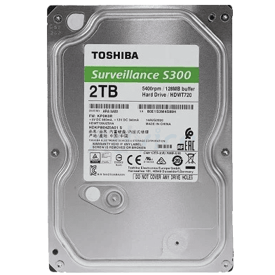 Toshiba 2TB S300 Surveillance (HDWT720UZSVA) HDD - 3.5 inch, 5400 RPM, 128MB Cache, Sata III 1 Toshiba 2TB S300 Surveillance (HDWT720UZSVA) HDD - 3.5 inch, 5400 RPM, 128MB Cache, Sata III