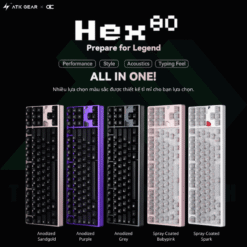 ATK x QK Hex80 Hall Effect TKL, OwLab Ti HE Magnetic Linear Switch Gaming Keyboard