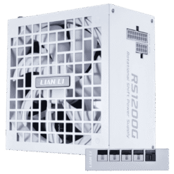 Lian Li RS RS1200G 1200W White Rotational Shift Fully Modular ATX PSU - 1200W ATX12V v3.1 PCIe 5.1, 80 Plus Gold, Full Modular