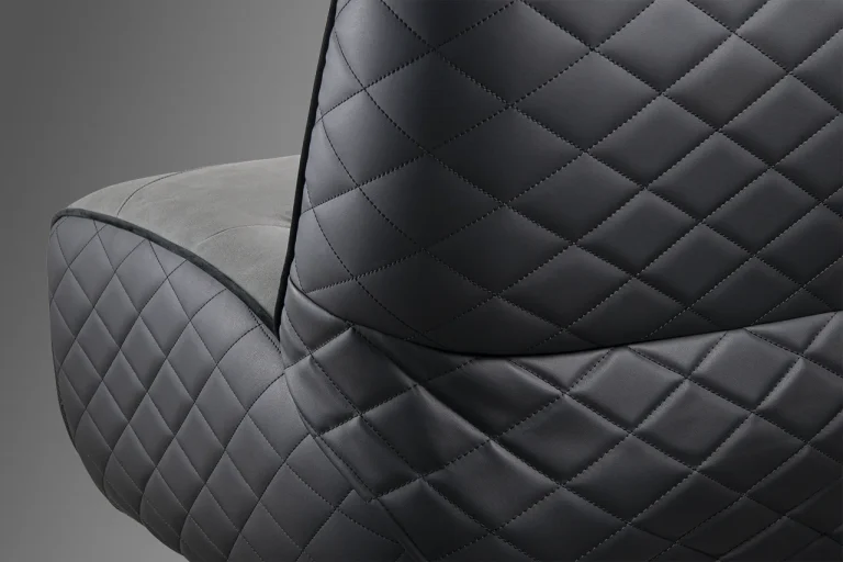 Cougar OVERLORD NEO Gaming Sofa Chair - Leather-like fabric + PVC leatherette, Grey Black, 150kg weight support 41 Overlord Neo Refined Upholstery