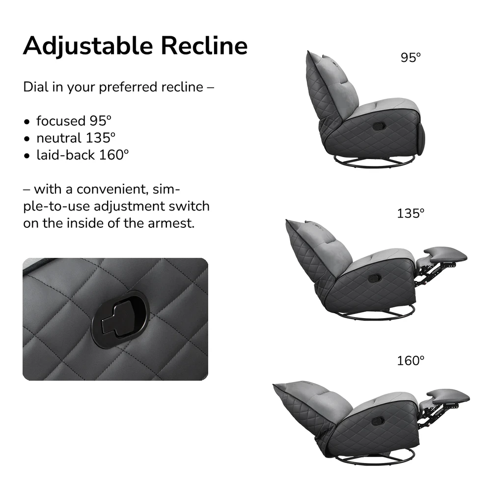 Cougar OVERLORD NEO Gaming Sofa Chair - Leather-like fabric + PVC leatherette, Grey Black, 150kg weight support 14 Cougar OVERLORD NEO Gaming Sofa Chair - Leather-like fabric + PVC leatherette, Grey Black, 150kg weight support